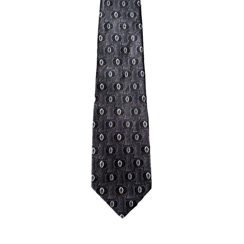 David Taylor deep purple patterned 59” men’s tie 100% imported polyester